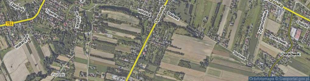 Zdjęcie satelitarne Bławatna ul.